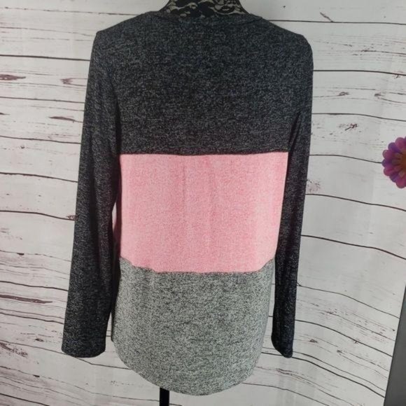 Fantastic Fawn Women's Color Block HI Low Pullover Sweater Large - Picture 3 of 6